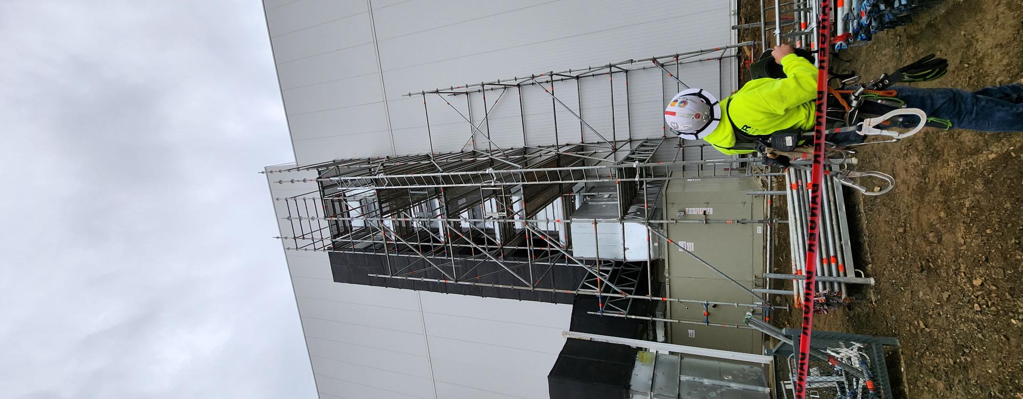 Scaffold access example from a completed project
